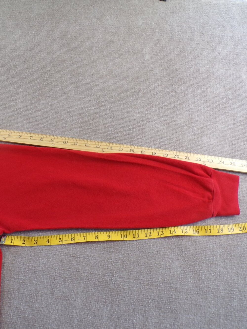 Polo Ralph Lauren Polo Shirt Mens Large Red Classic Fit Pony Logo Long Sleeve - Picture 7 of 8